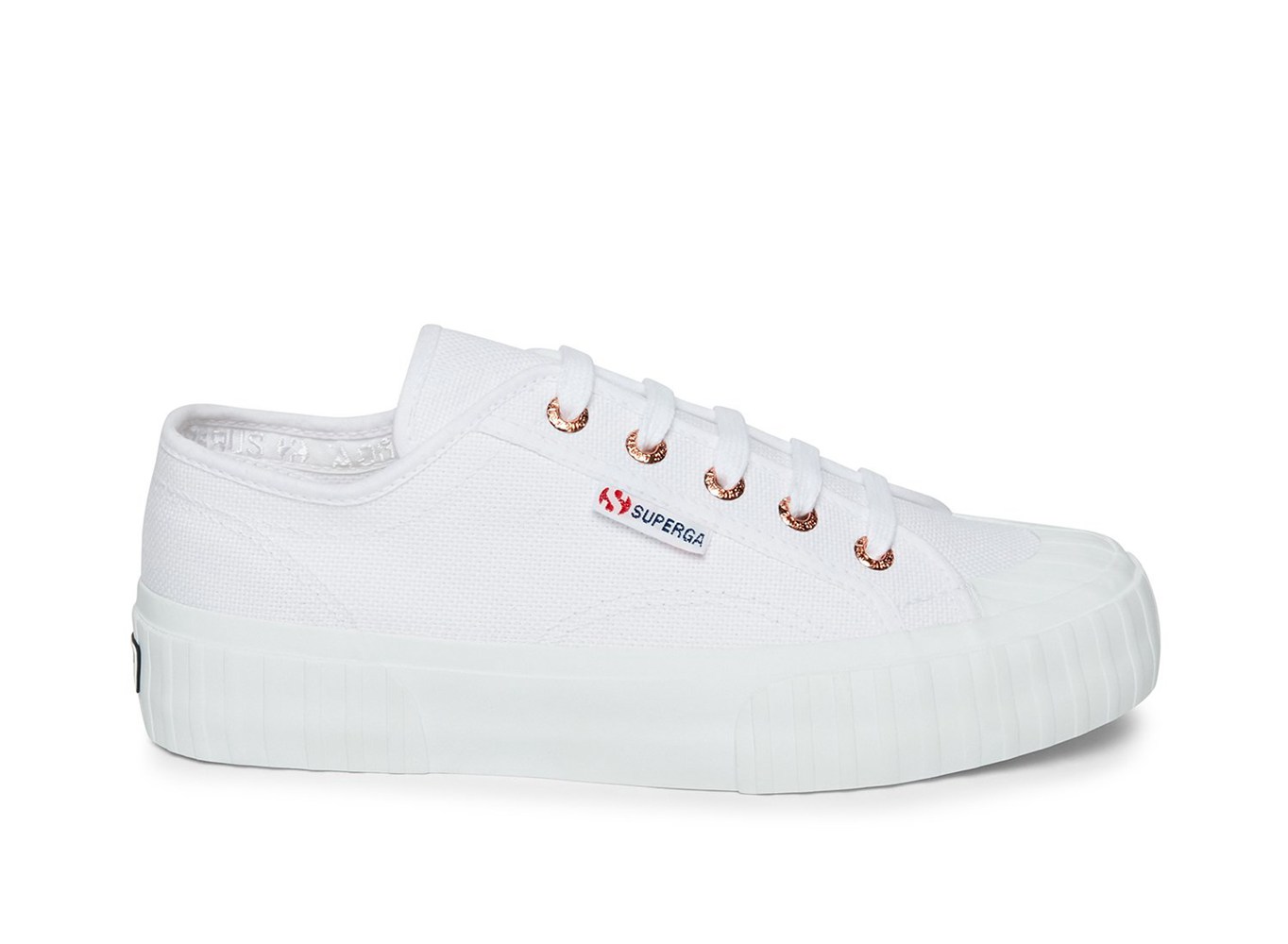 Alpargata Superga Mujer Blancas - 2630 Stripe - 349607OXY